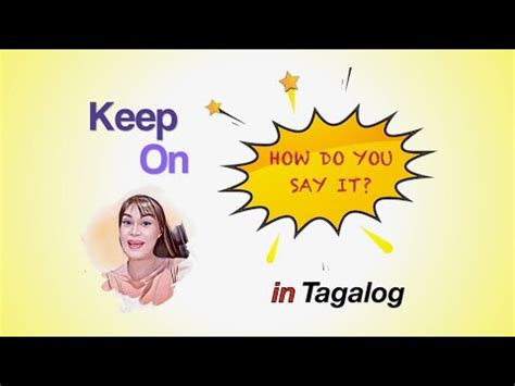 Keep in Tagalog.